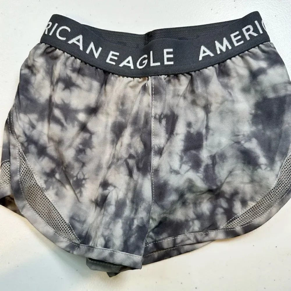 NWT American Eagle Girls Black White Sleeveless Dress & Athletic Shorts - Size 4